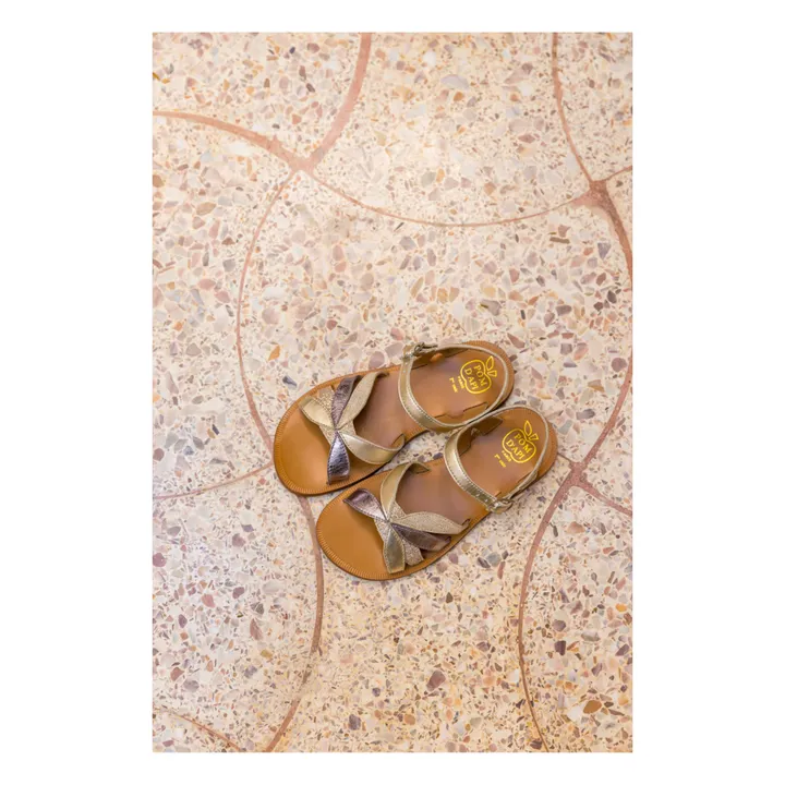 Pom d'Api Sandales Plagette Oto | Violet