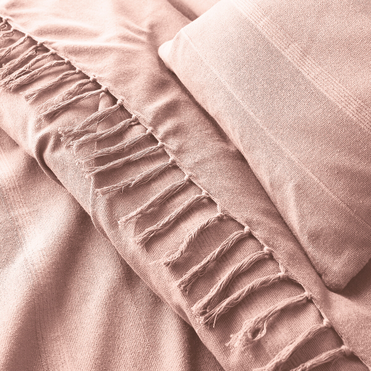 LA REDOUTE INTERIEURS<br>Colcha de algodão com franjas, Nedo