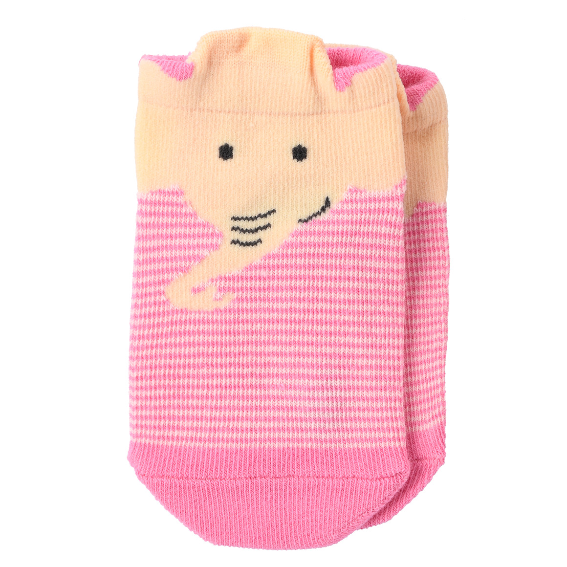 Topomini 3 Paar Baby Sneaker-Socken pink / hellorange / mintgrün