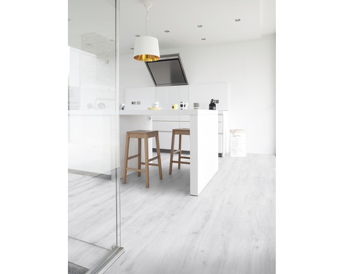 Vinyl plank Dryback 30 Palomino Wit, om te verlijmen, 18,4x121,9 cm