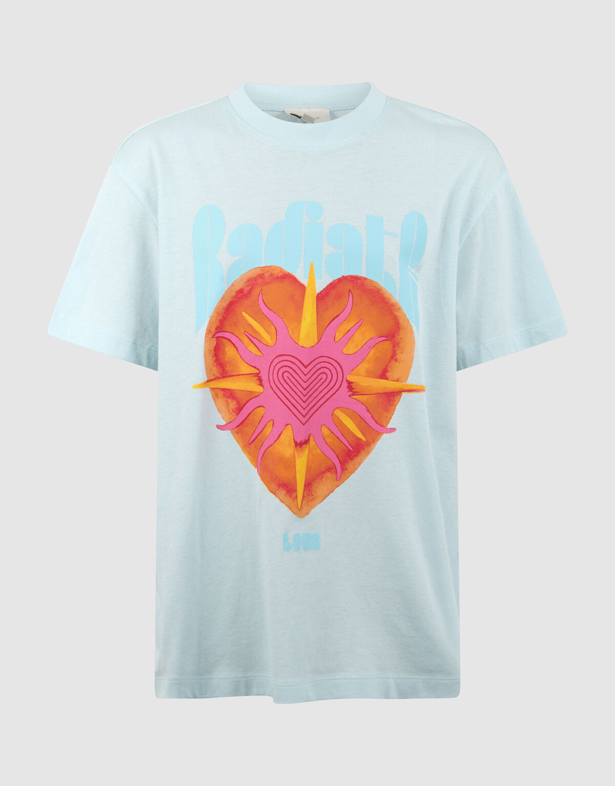 Radiate Artwork T-shirt Lichtblauw