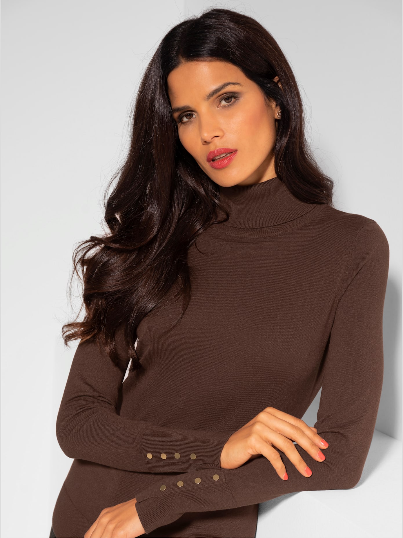 Pull col roulé col roulé flatteur