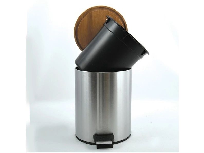 spirella Treteimer Adonis 5 l, Grau Treteimer mit Soft-Close-Deckel