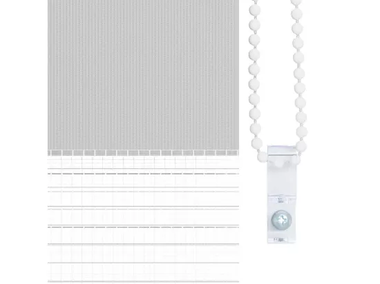 Store zèbre gris clair largeur du tissu 50,9 cm polyester