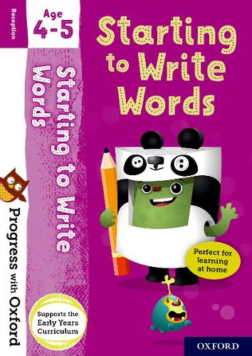 Progress with Oxford: Starting to Write Words - Progress with Oxford (Multiple items)