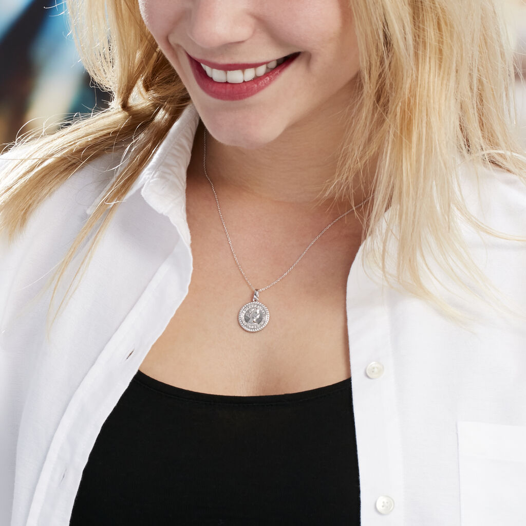 Collier Shaia Argent Blanc