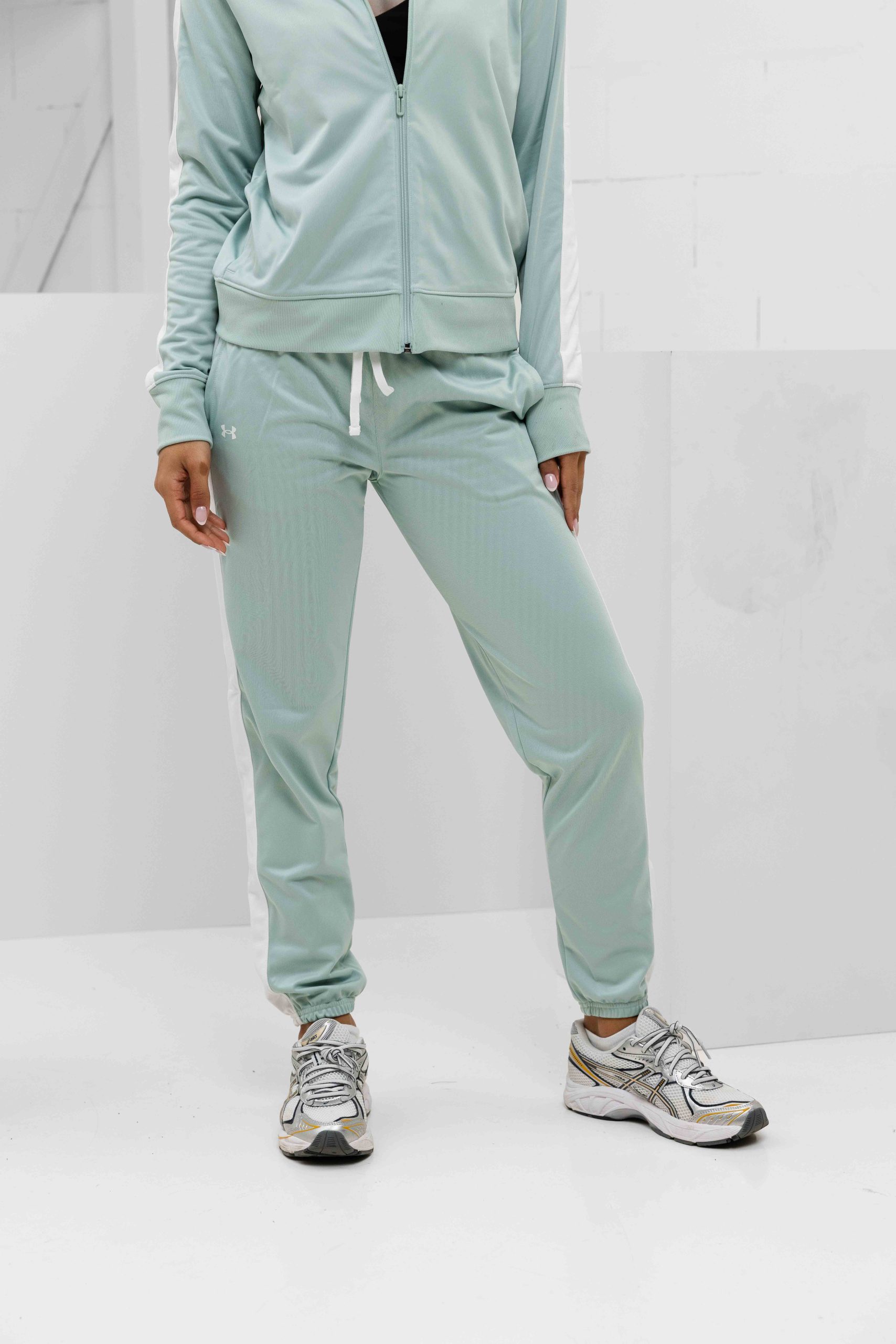 Under Armour Tricot Trainingspak Dames Lichtgroen