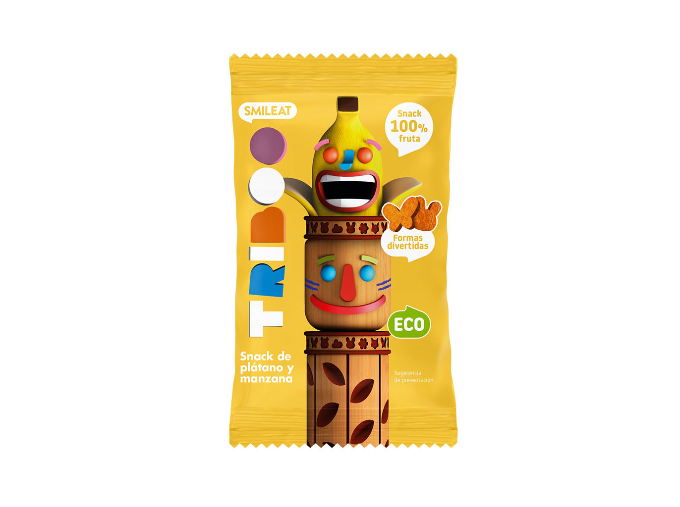 SNACK FRUTA SMILEAT MAÇÃ E BANANA BIO 25G