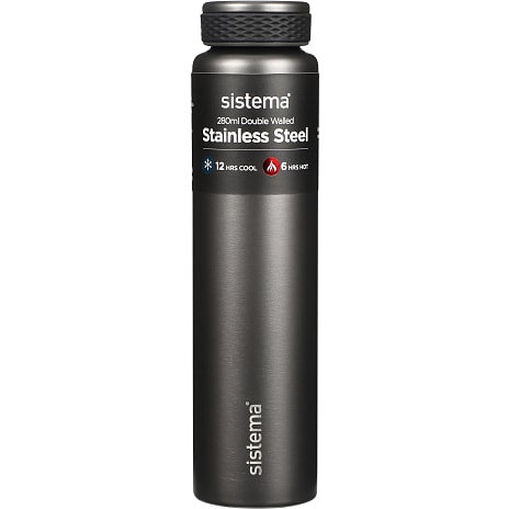 Sistema rustfri stålflaske (280ml) - flere varianter - assorteret