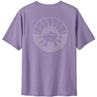 Patagonia Capilene Cool Daily Graphic Waters T-Shirt Forgotten Island: Concrete Purple X-Dye Herren