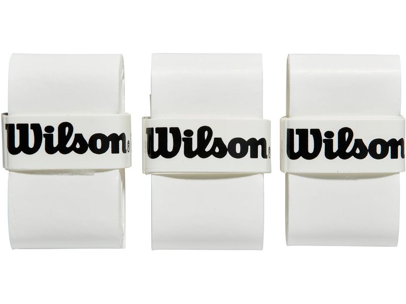 Wilson Padel Grip Pro Overgrip 3er-Pack, Weiss Padelschläger-Schutzband