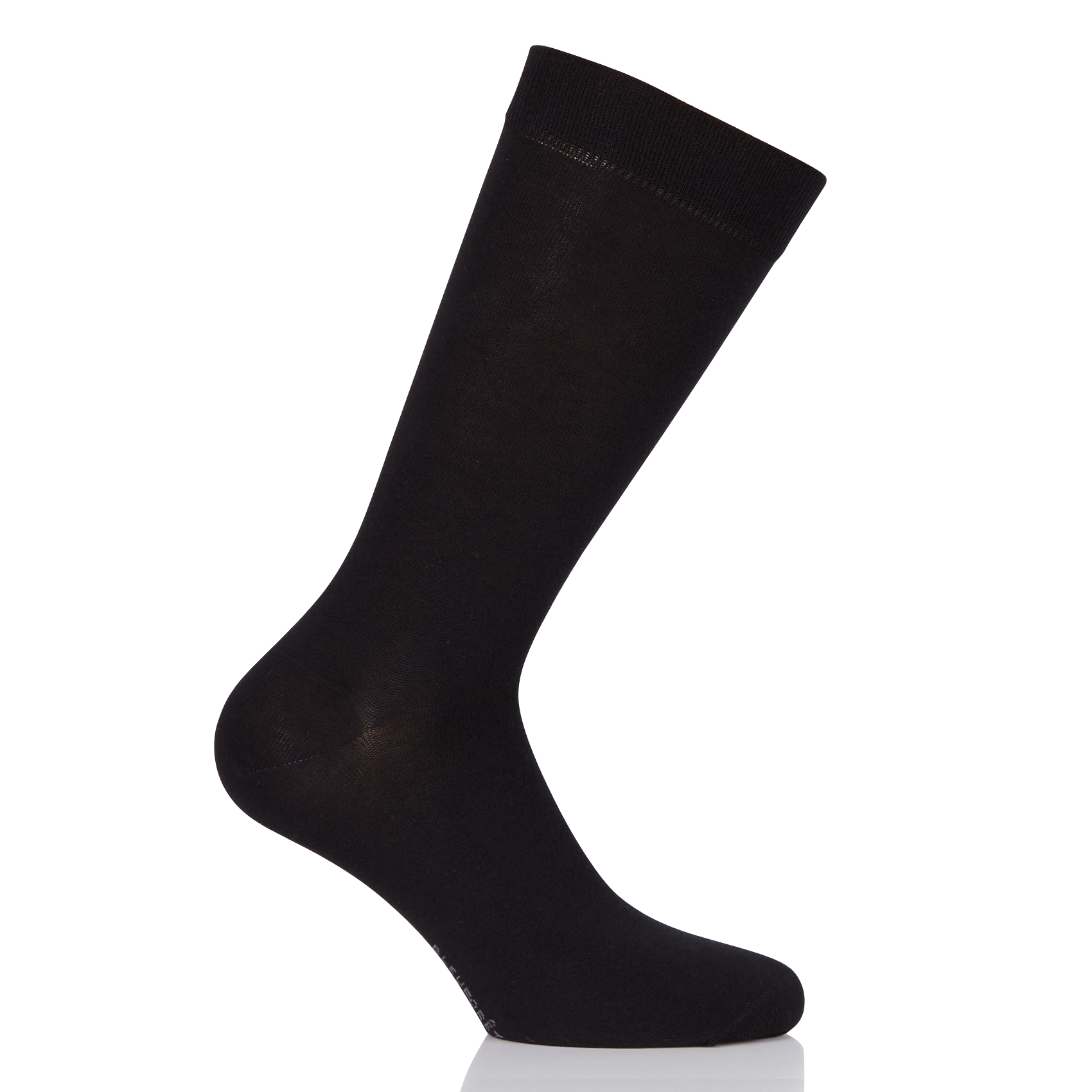 Chaussettes mi-hautes en coton mélangé | Noir