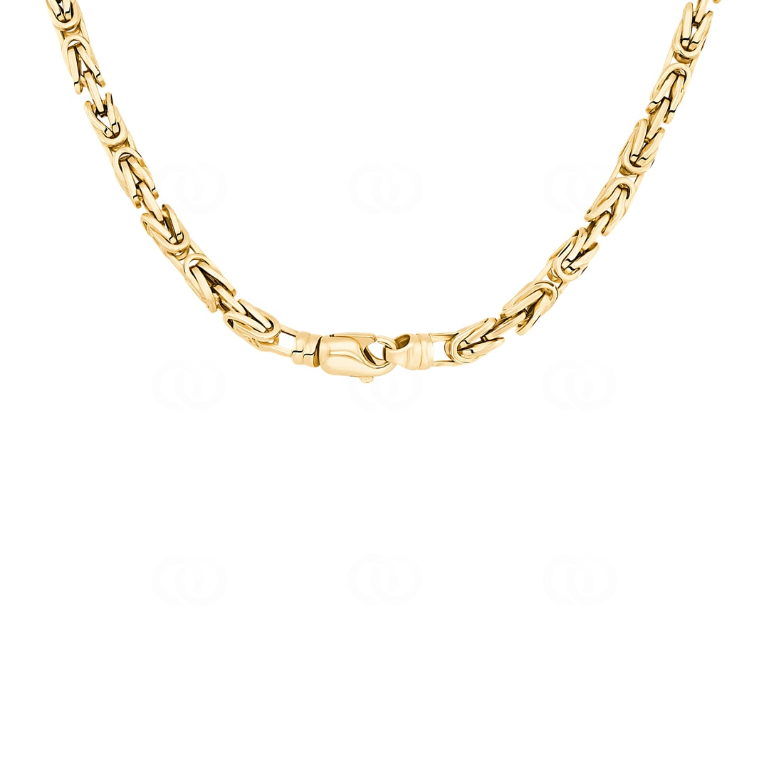 4.0mm Königskette klassisch 750/18 K Gelbgold halbmassiv