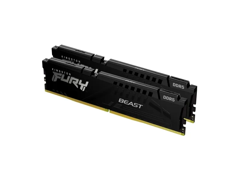 Kingston FURY Beast - DDR5 - sæt - 64 GB: 2 x 32 GB - DIMM 288-PIN - 5200 MHz / PC5-41600 - CL38 - 1.25 V - ikke bufferet - on-die ECC