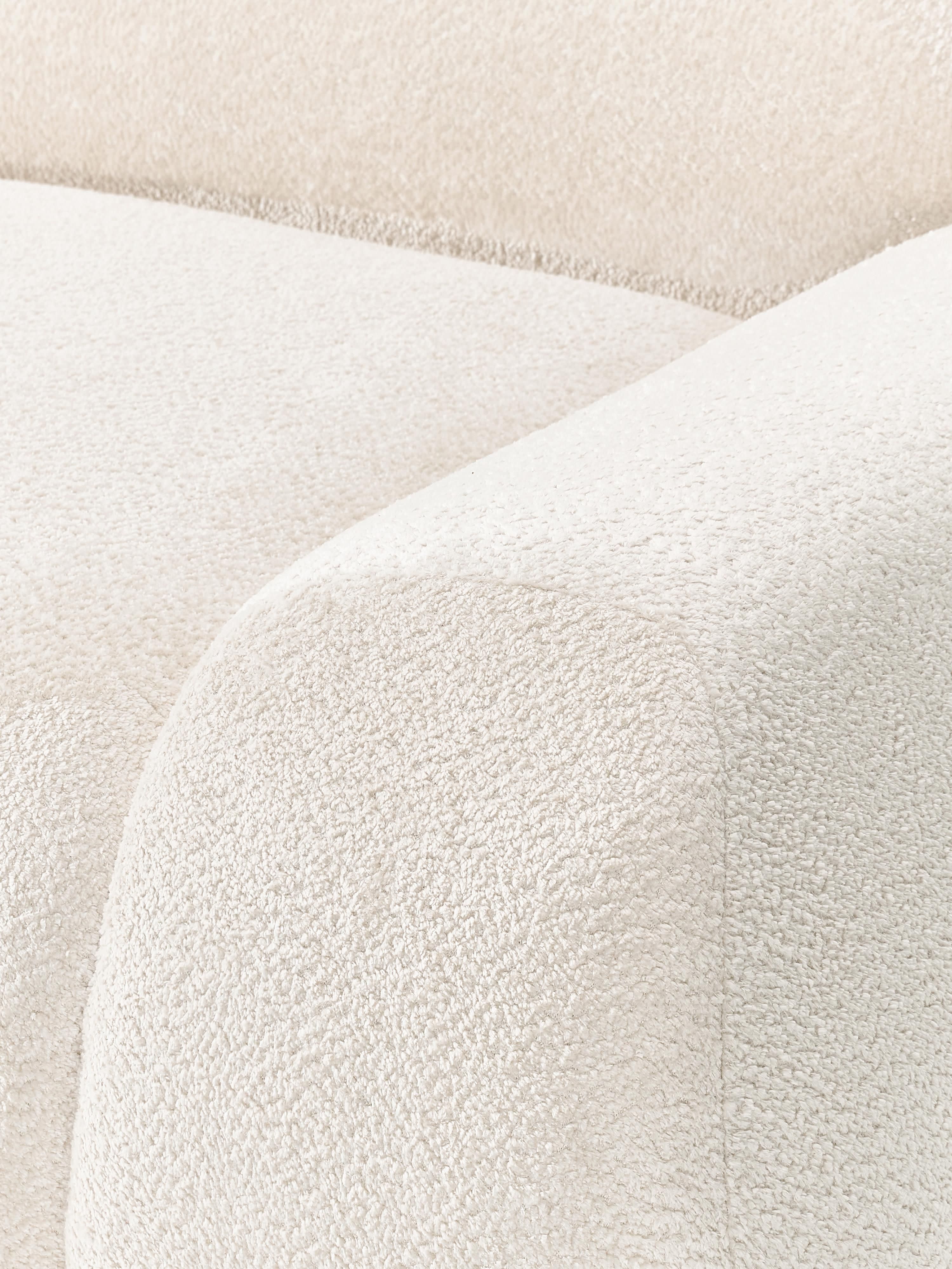 Modulaire bank Wolke (4-zits) van teddy-bouclé