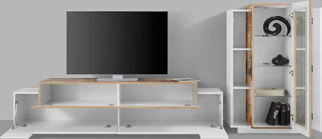 INOSIGN Wohnwand »Coro, Anbauwand, Medienwand« Set, 2 Stk. tlg.