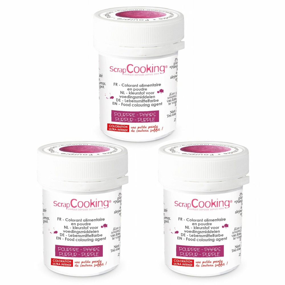 Colorant alimentaire en poudre 15 g - pourpre