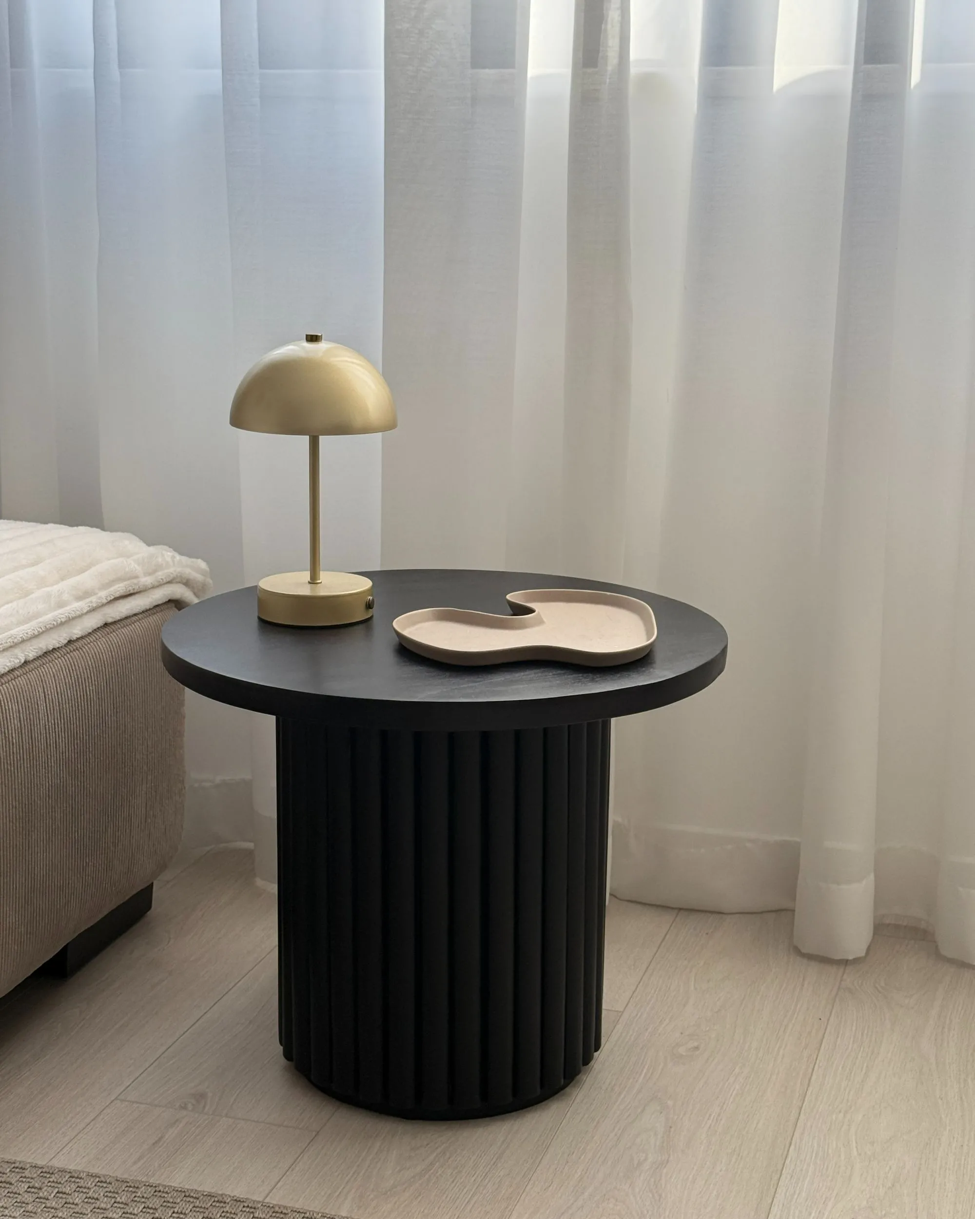 Salontafel LEMONT Mangohout Zwart