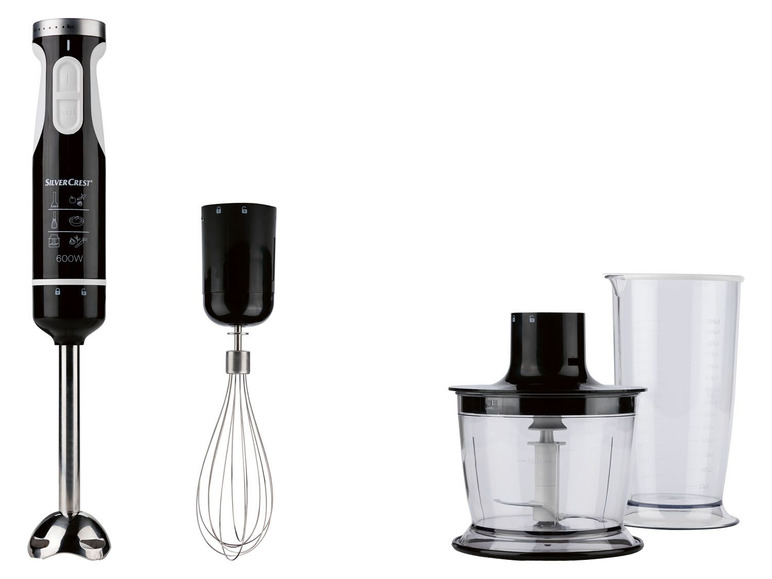 Staafmixerset, 600 W, 5 snelheden