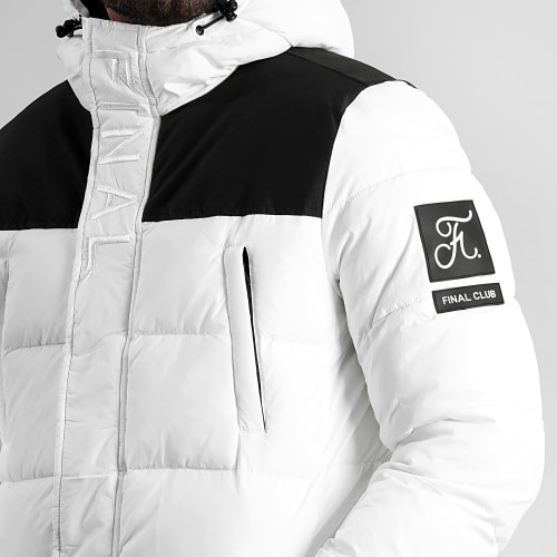 Doudoune Longue Capuche Dark Interstellar 0018 Blanc
