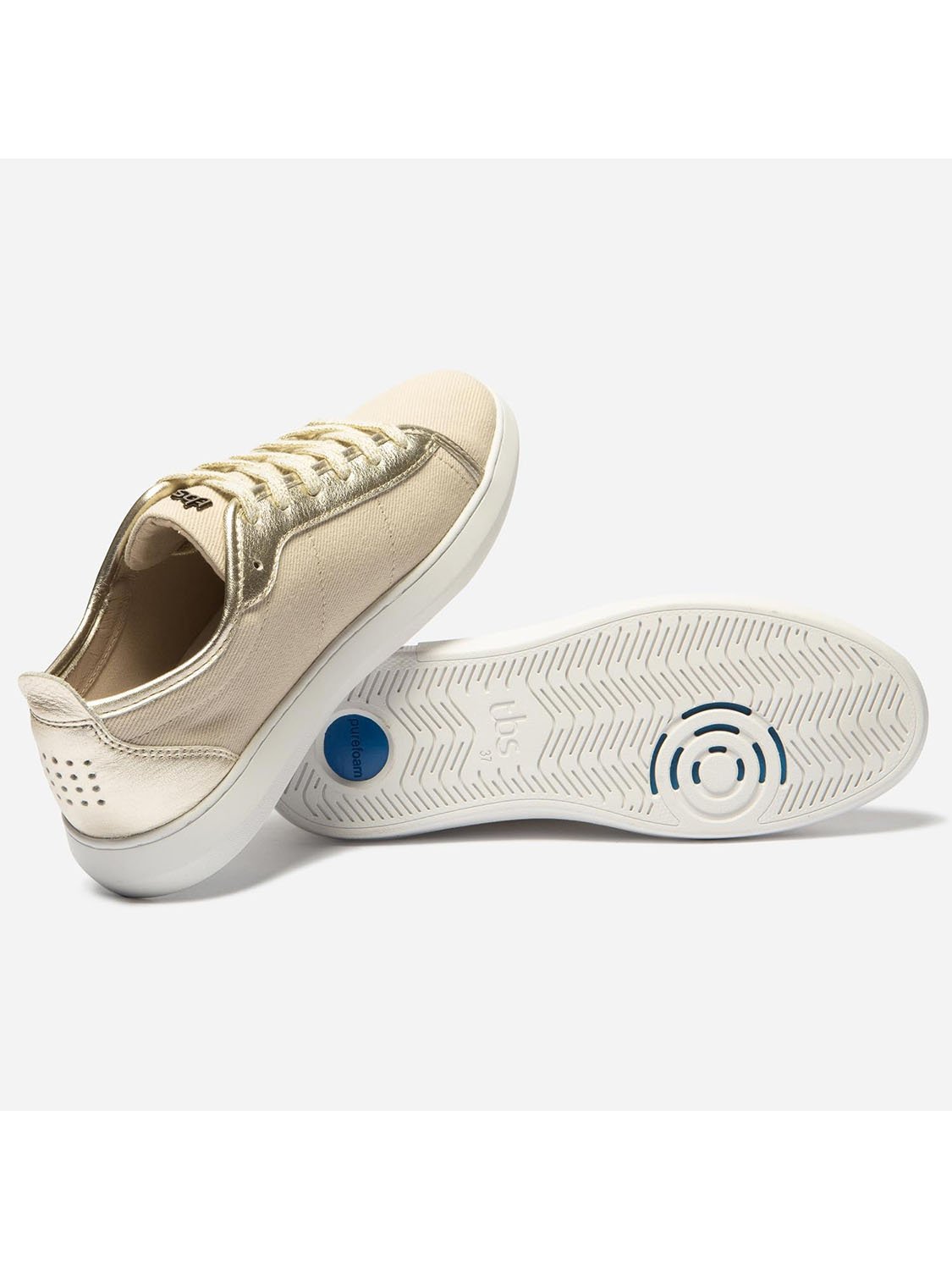 Tennis Femme Confort Purefoam Beige Champagne