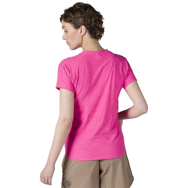 T-shirt randonnée ROSSIGNOL W MELANGE SS TEE CERISE PINK