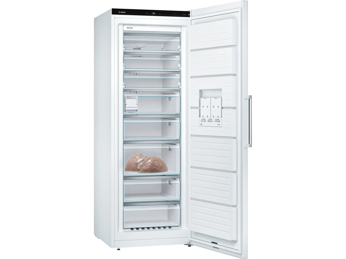 Bosch Serie | 6 GSN58AWDV - Fryser - stående - bredde: 70 cm - dybde: 78 cm - højde: 191 cm - 366 liter - Klasse D - hvid