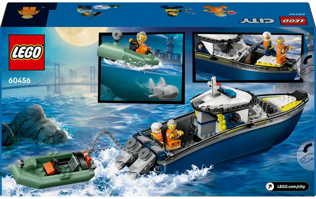 LEGO® Spielbausteine »City Verfolgungsjagd im Polizeiboot 60456«