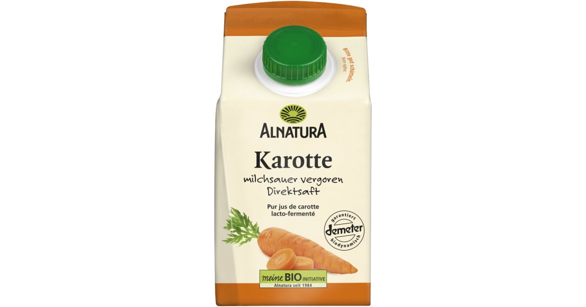Alnatura Bio Karottensaft milchsauer vergoren (Einweg)