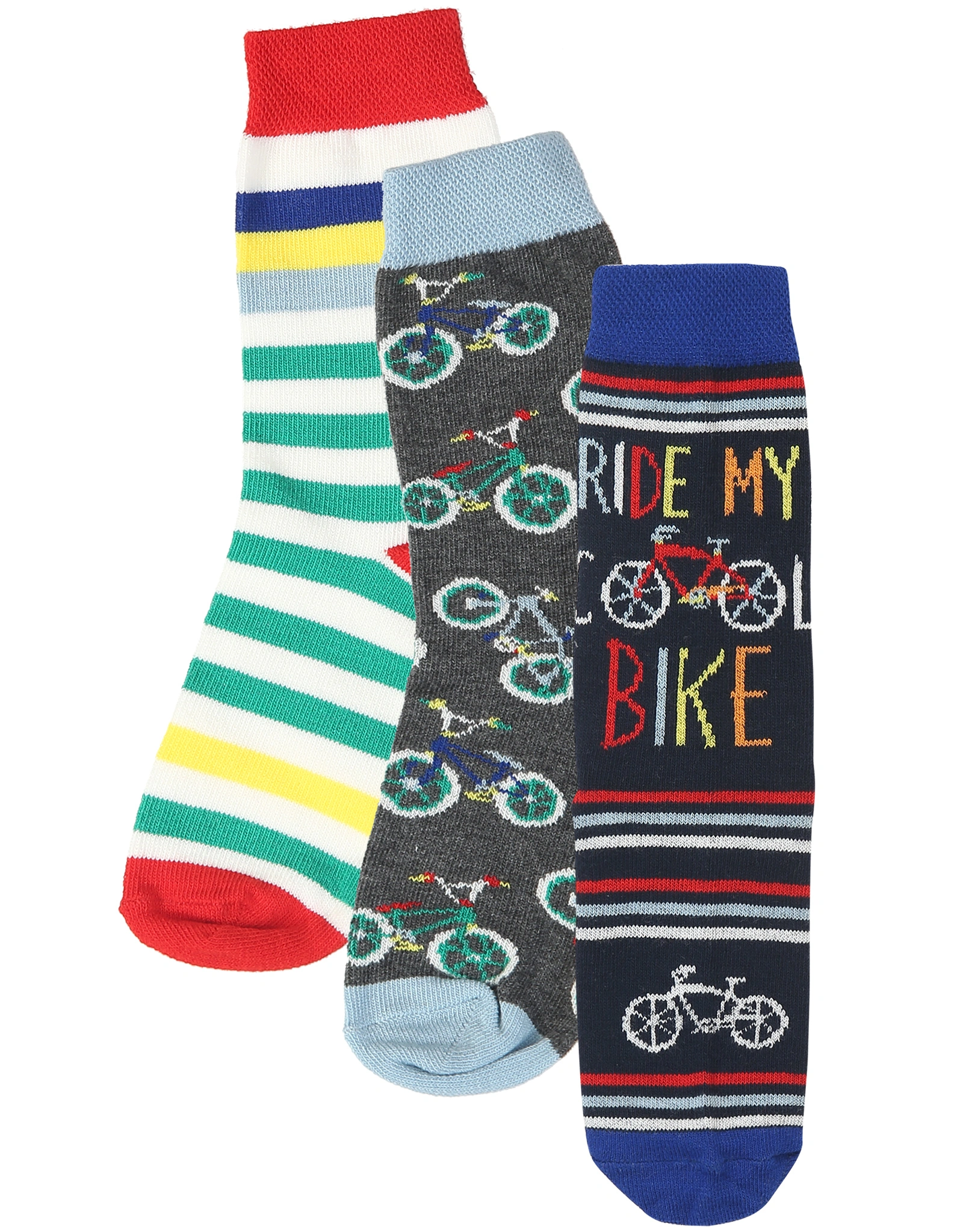 Socken FAHRRAD  3er-Pack in navy/bunt