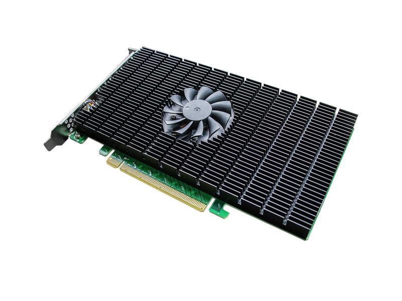 Highpoint RAID-Controller SSD7105 PCI-Ex16v3 - 4x M.2 NVMe, Bootfähiger PCIe 3.0 x16 4-Port M.2 NVMe RAID HBA – Die branchenweit schnellste, bootfähige 4-Kanal PCIe Gen3 M.2 NVMe RAID Lösung