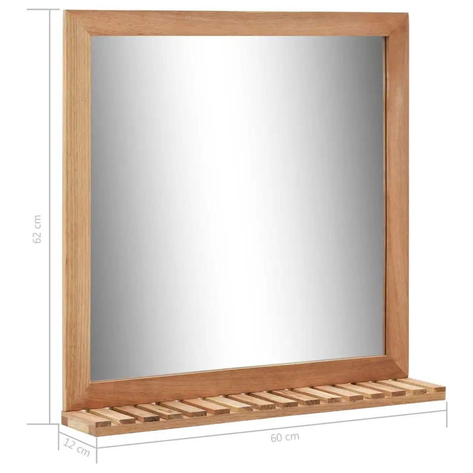 vidaXL - Spiegel - Bruin - Hout