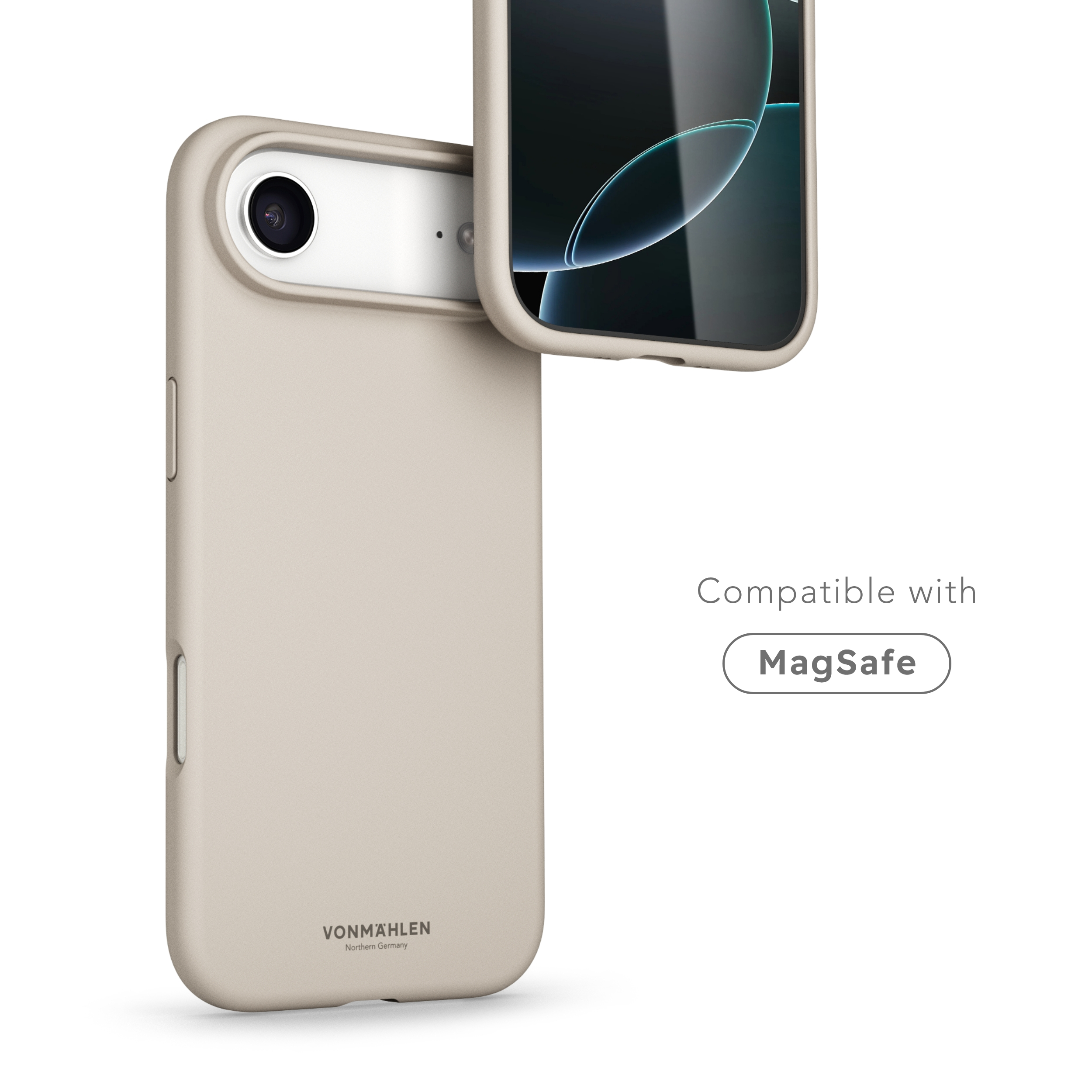 iPhone Air MagSafe Soft Silicone Hülle Case Recycled (MSC00106) - Cream