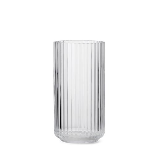 Lyngby Porcelæn Glasvase, Klar, 20 cm
