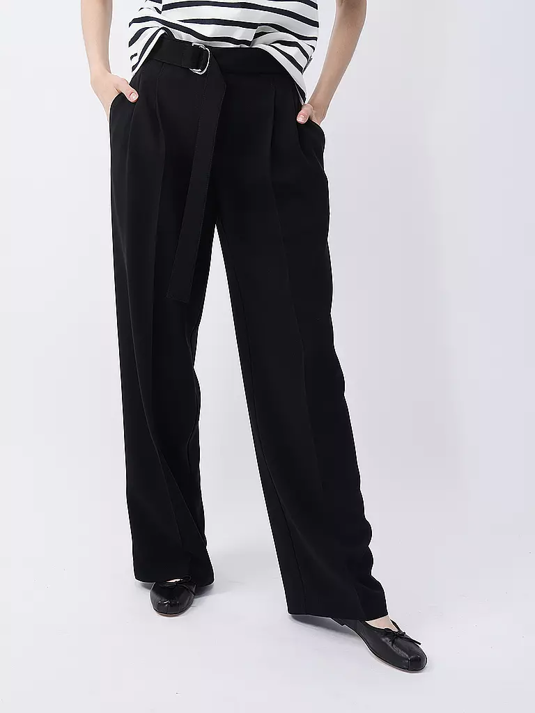 BOSS Marlenehose TAPIANA schwarz