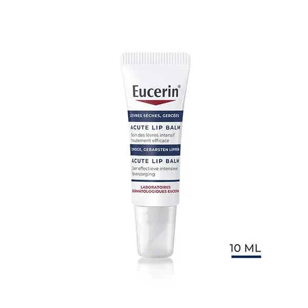 Eucerin Acute Lip Balm Baume à Lèvres Calmant Intensif Lèvres Gercées 10ml