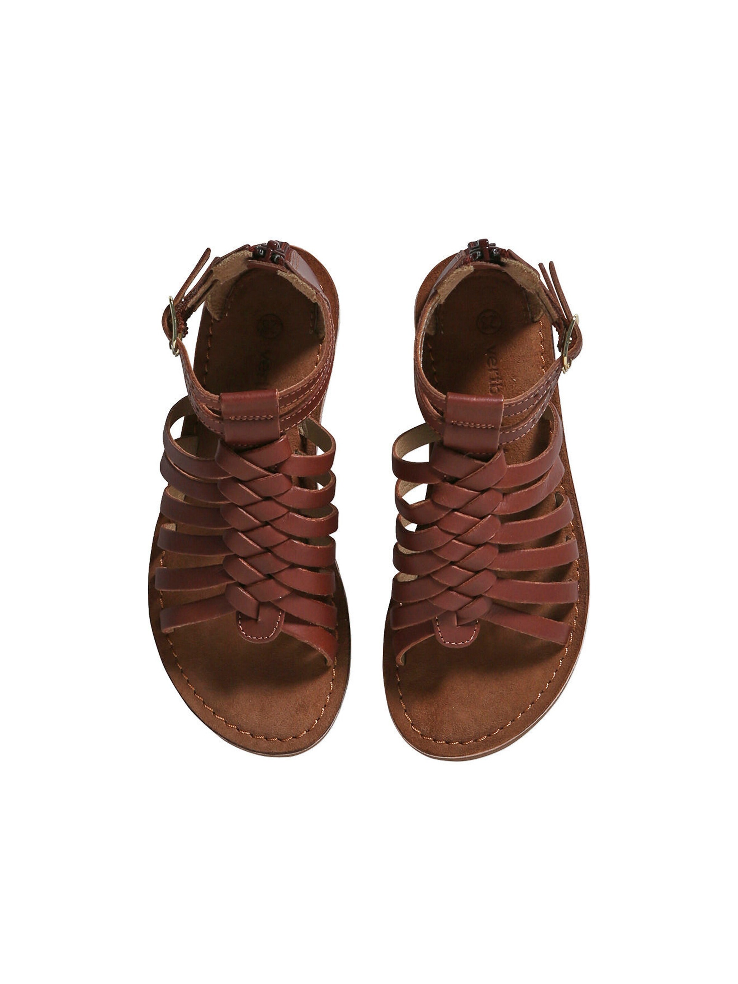 Vertbaudet Kinder Römersandalen braun