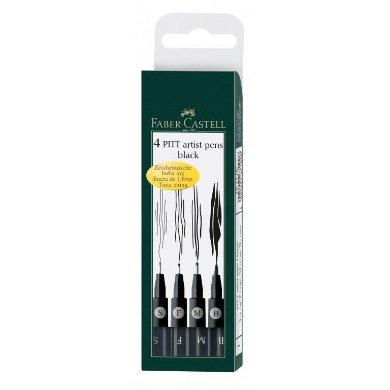 Faber-Castell Pitt Artist Pen, 4er-Set