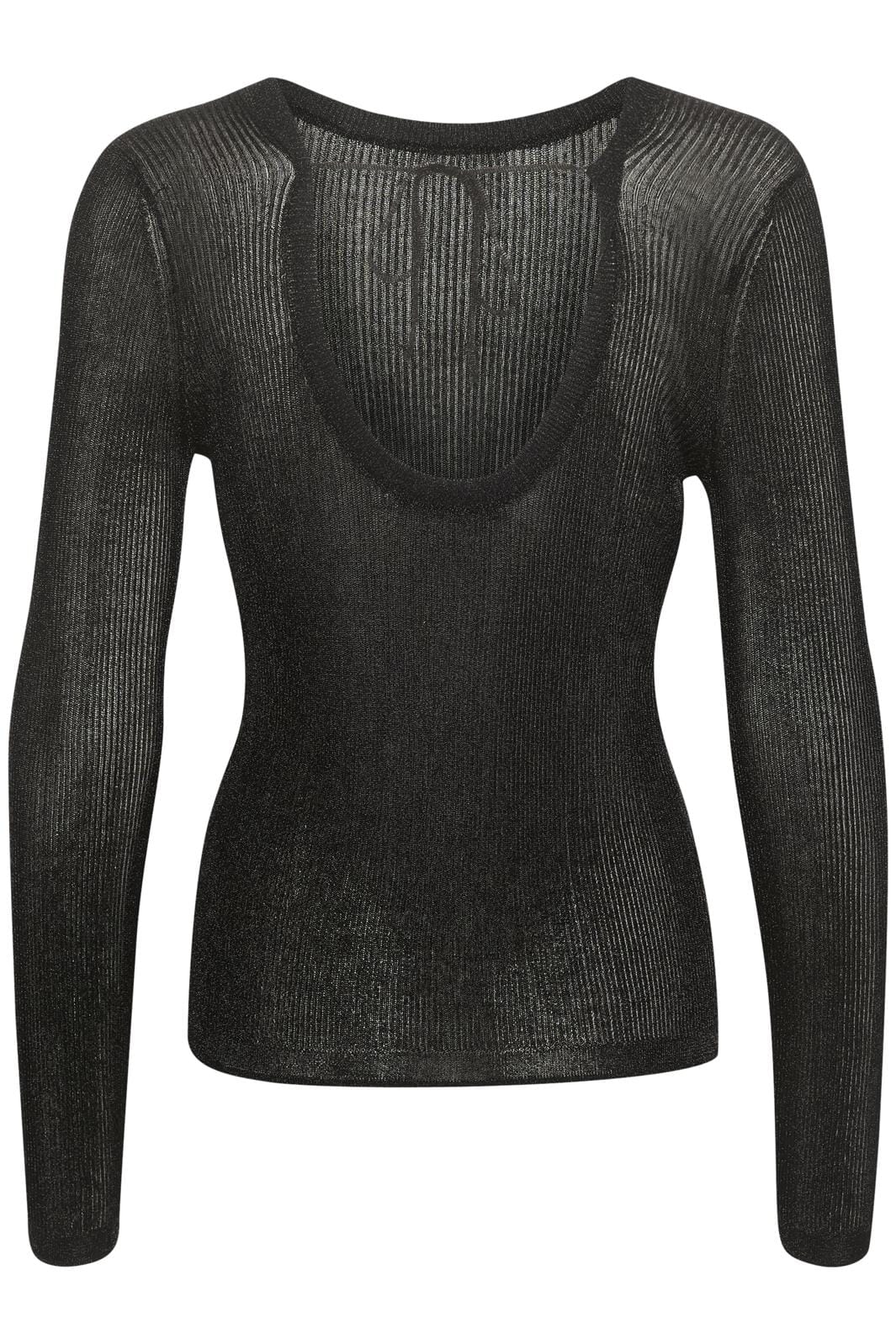 Gestuz Silvigz Ls Deep Back Blouse 100017 black