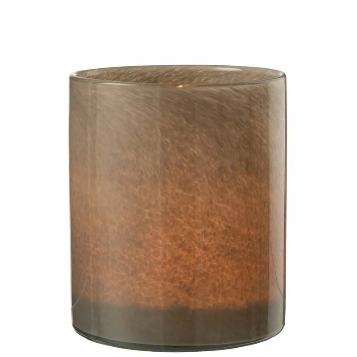 Paris Prix Photophore Design en Verre Jade - Marron