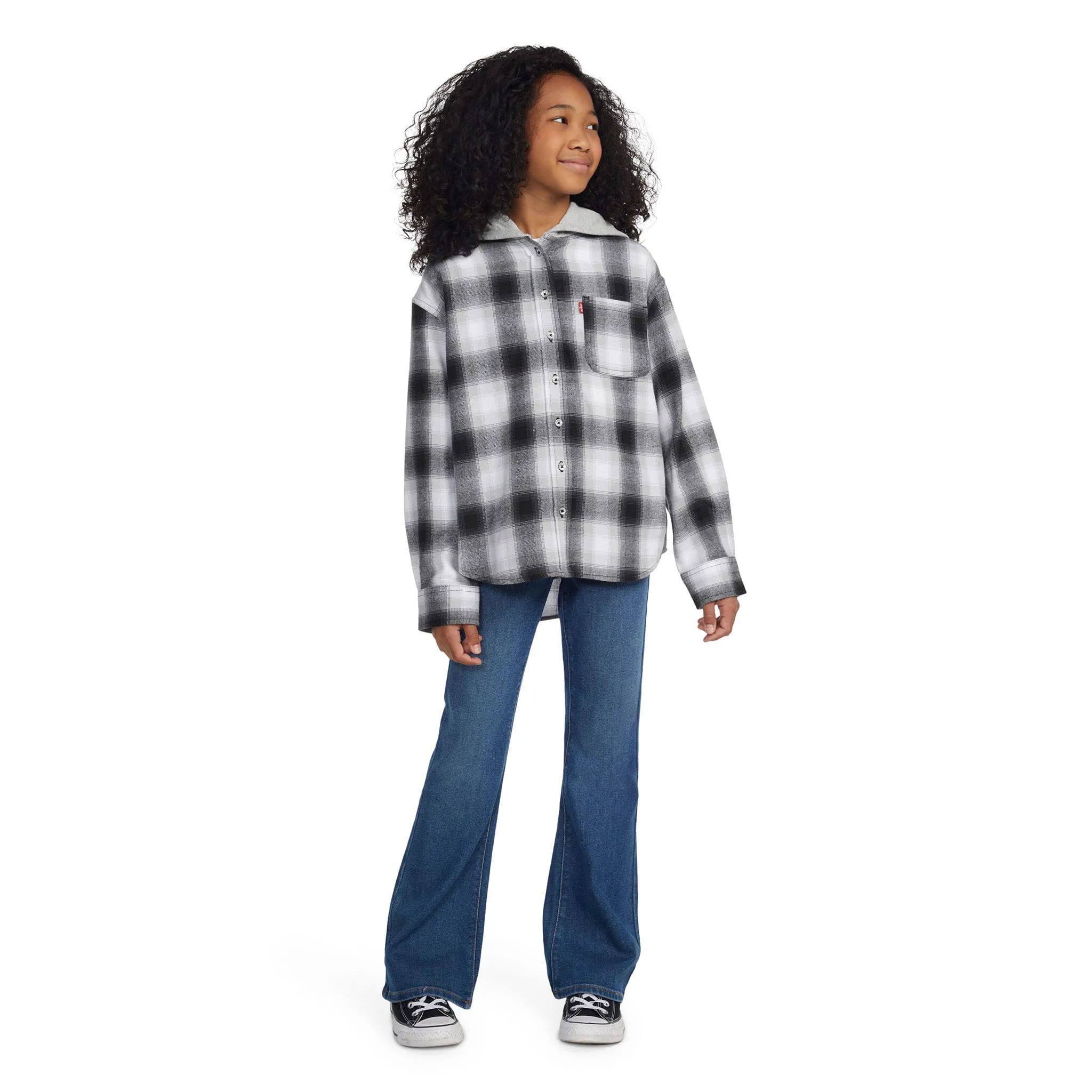 Levi's Chemise Carreaux Capuche 7-16ans
