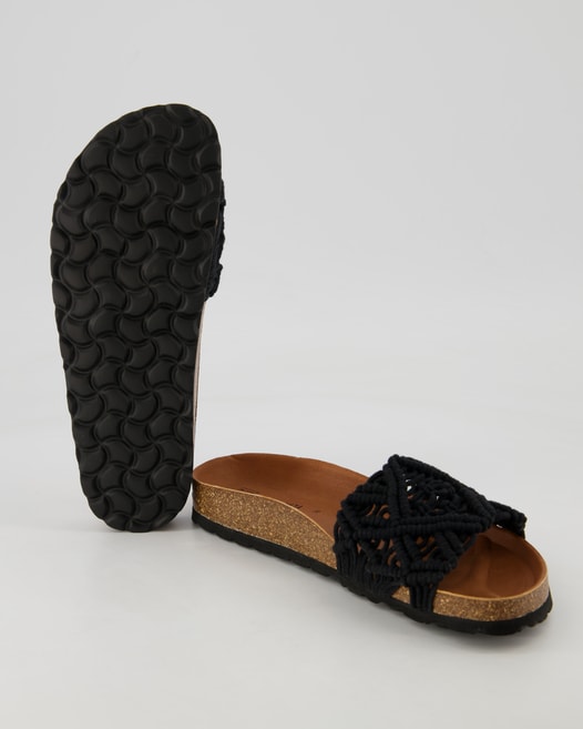 Verbenas Raga Knots Pantoletten in Schwarz