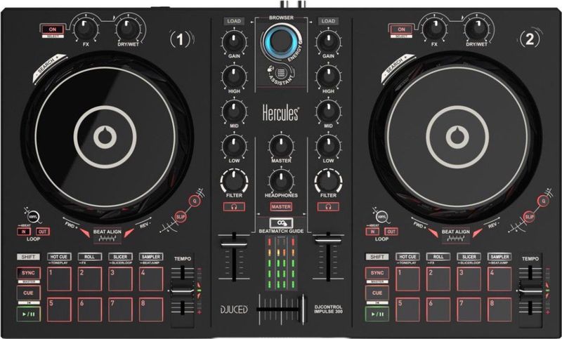 Hercules - DJControl Inpulse 300 - DJ-Controller - Zwart - Inclusief Software
