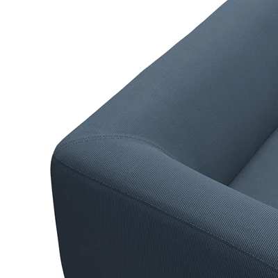 Land højrevendt hjørnesofa med pufafslutning