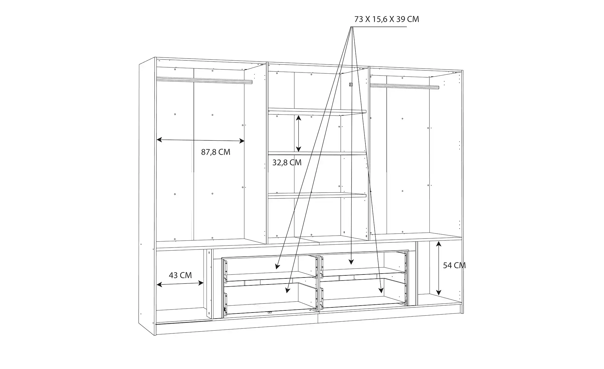 Kleiderschrank Lamport