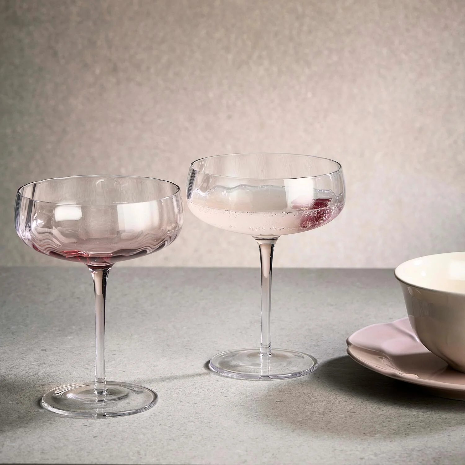 Søholm  Sonja champagne/cocktailglas - Raspberry Red