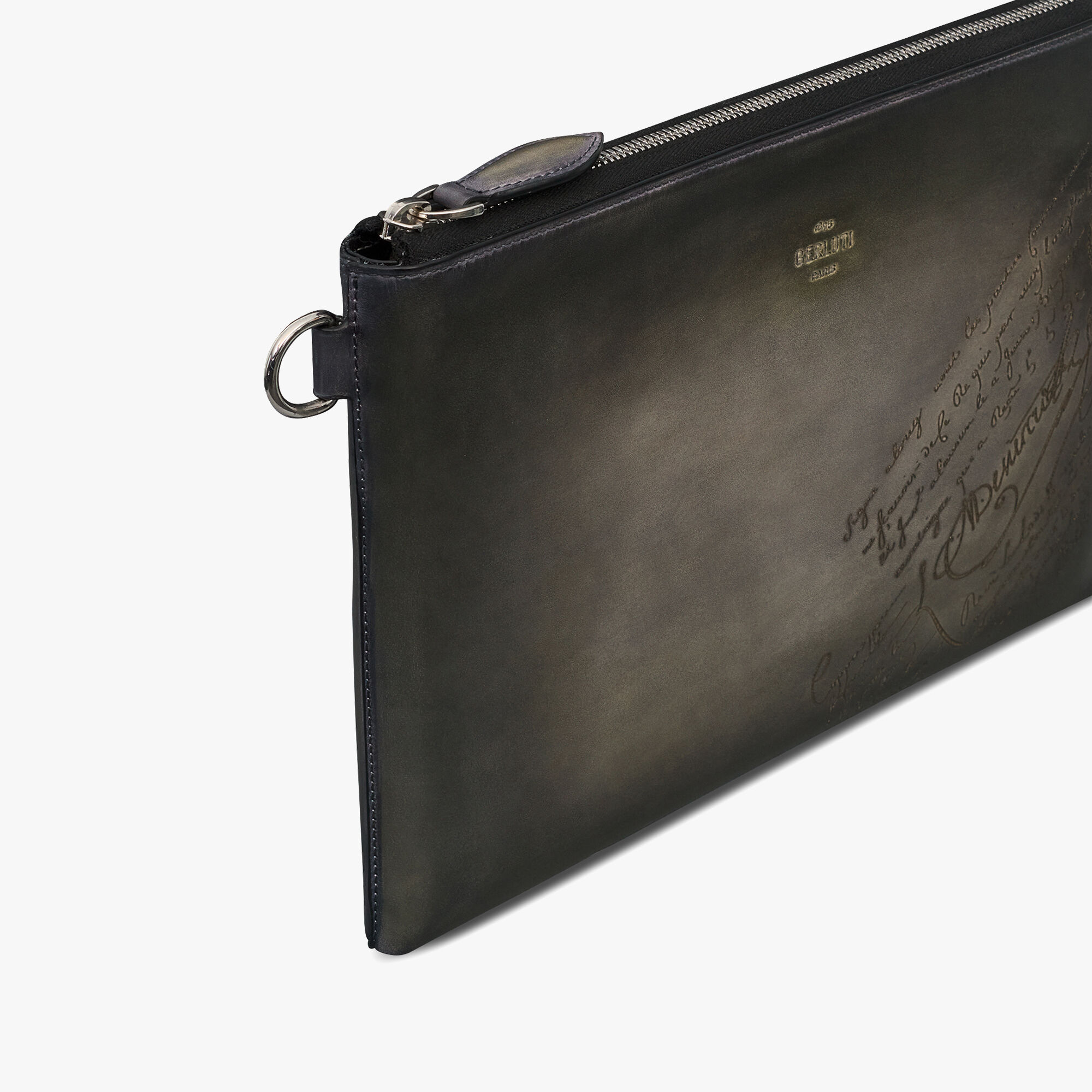 Pochette Nino Gm En Cuir Scritto