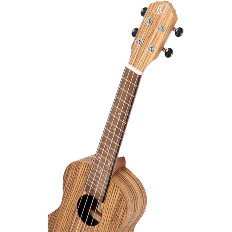 Ortega RFU11ZE-L Timber Series Natural linkshandige E/A concert ukelele met gigbag