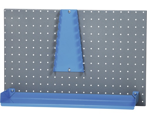 Pegboard 600x380x10 mm zilvergrijs