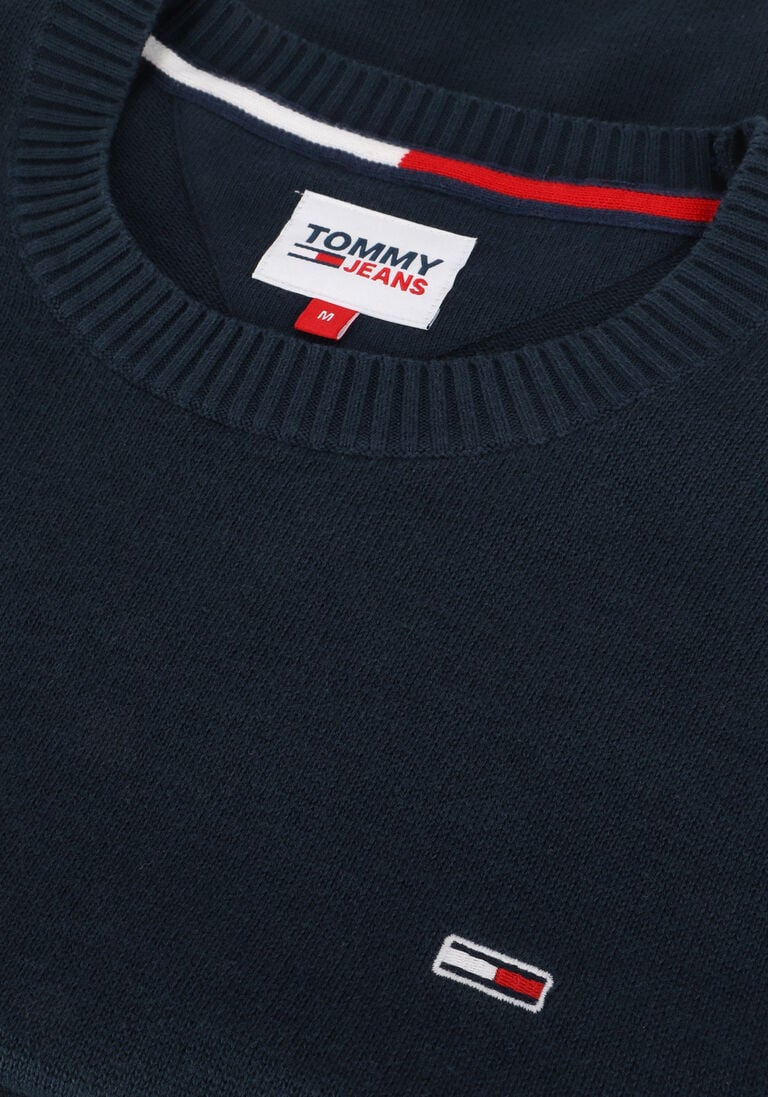 TOMMY JEANS donkerblauwe tommy jeans trui tjm essential light sweater